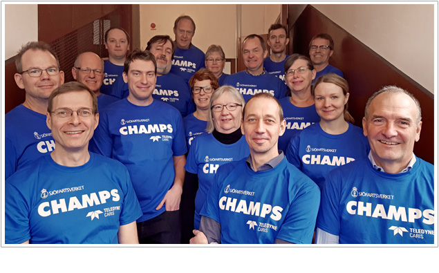 Members of the Swedish Maritime Administration (SMA) 'CHAMPS' project