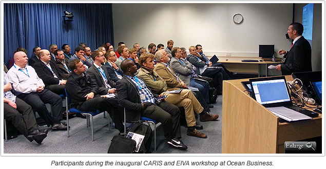 Participants during the inaugural CARIS and EIVA workshop at Ocean Business.