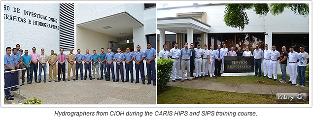 Hydrographers from CIOH during the CARIS HIPS and SIPS training course.