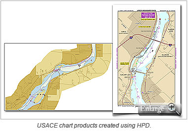 USACE chart products created using HPD.