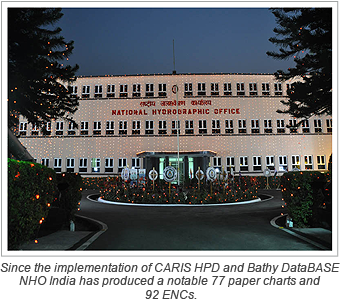Since the implementation of CARIS HPD and Bathy DataBASE NHO India has produced a notable 77 paper charts and 92 ENCs.