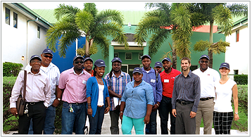 The Antigua and Barbuda Department of Marine Services and Merchant Shipping and Saint Vincent and the Grenadines Maritime Administration received training on CARIS LOTS Limits and Boundaries by CARIS LOTS specialist Dan Morash.