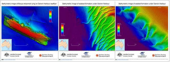 Darwin Harbour sand waves and shipwrecks